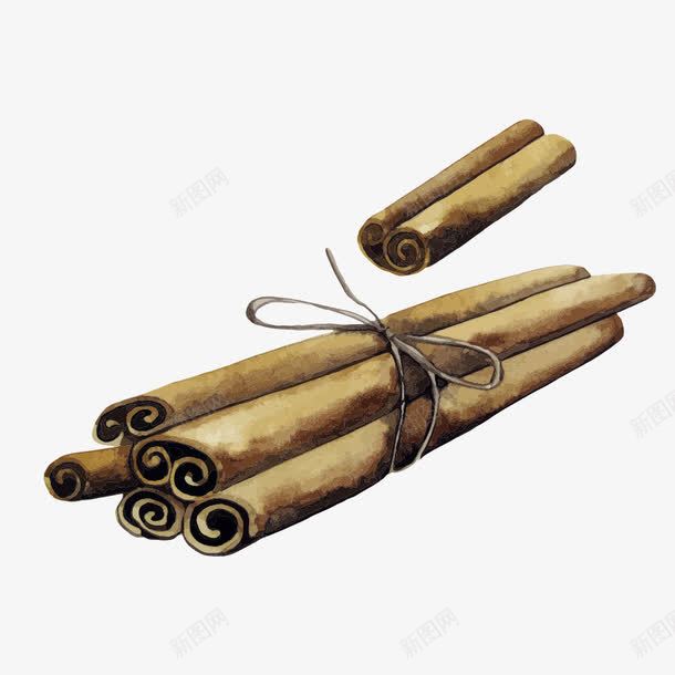 手绘古朴画卷png免抠素材_88icon https://88icon.com 一捆 书卷 复古 手绘 画卷 羊皮纸