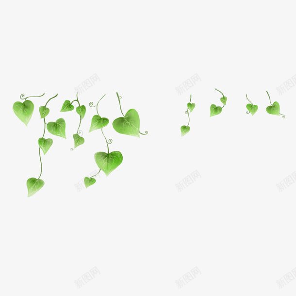 吊兰卡通png免抠素材_88icon https://88icon.com 卡通 清新 绿叶 花草 边框