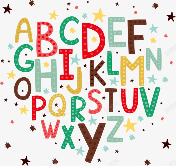 彩色花纹英文字母矢量图ai免抠素材_88icon https://88icon.com 26个字母 字母 字母AZ 彩色字母 矢量png 矢量图 艺术字 英文字母