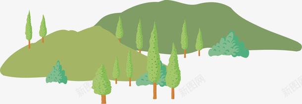 远处的小山坡矢量图ai免抠素材_88icon https://88icon.com 卡通小山丘 卡通手绘 山丘 树林 植被 矢量图 绿色 绿色小山坡 绿荫
