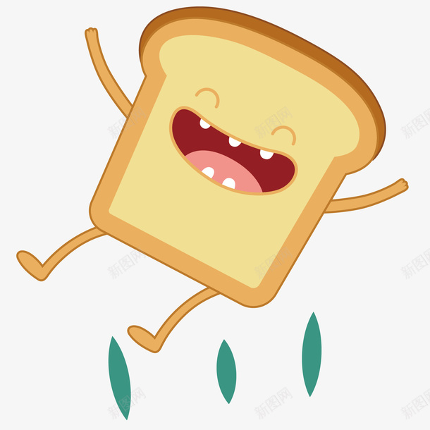 卡通可爱吐司矢量图eps免抠素材_88icon https://88icon.com 卡通 可爱 吐司 早餐 绿色 美食 面包 矢量图