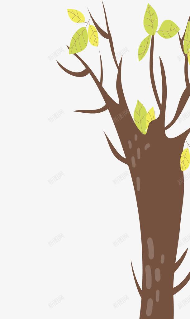 树干树叶森林卡通插画png免抠素材_88icon https://88icon.com 儿童房 卡通 卡通森林 可爱 插画 日韩 树叶 树干 树干图 棕色 森林 森林动物 绿色 装饰画