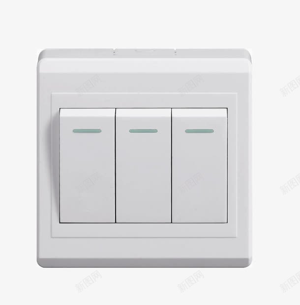 开关png免抠素材_88icon https://88icon.com 三按钮开关 塑料开关 开关 电灯开关