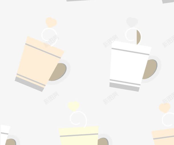 杯子底纹png免抠素材_88icon https://88icon.com 墙纸 杯子图案 矢量的 贴花