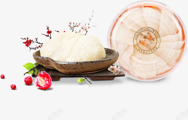 药膳png免抠素材_88icon https://88icon.com 李花 桃花 梅花 燕窝 药膳