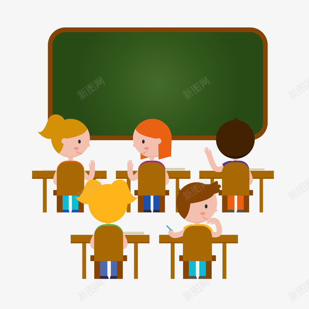 教室里的学生png免抠素材_88icon https://88icon.com PNG图形 PNG装饰 卡通 学生 教室 模板 装饰
