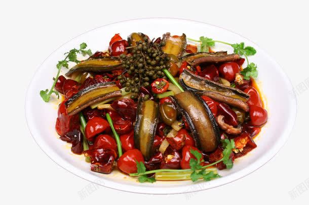 爆炒鳝鱼png免抠素材_88icon https://88icon.com 传统美食 家常菜 火把鳝鱼 特色菜 菜品 菜品素材 菜肴菜品川菜 餐饮美食