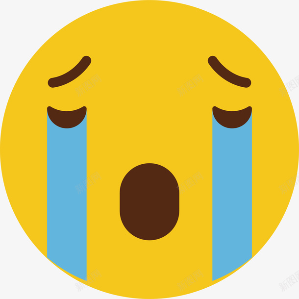 黄色可爱圆脸大哭表情png免抠素材_88icon https://88icon.com QQ表情 冷漠表情 卡通表情 大哭表情 大圆脸 微信表情 搞笑表情 点赞 狗表情 矢量表情 表情包 贴吧表情