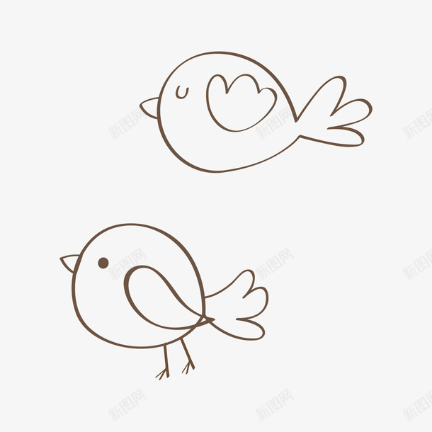 飞行鸟儿线条简笔画矢量图ai免抠素材_88icon https://88icon.com 儿童画 可爱 图案 填色练习 展翅 微笑 手绘 日系超萌简笔画 矢量图 简笔 简笔画鸟 线条 线稿 羽毛 翅膀 飞行 黑白