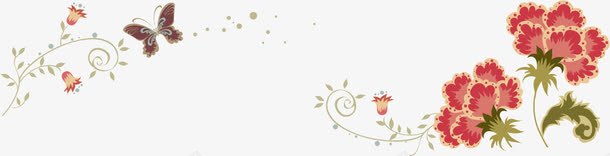 淘宝店招png免抠素材_88icon https://88icon.com 淘宝店招 网页素材 花纹 花纹矢量图 花纹花边