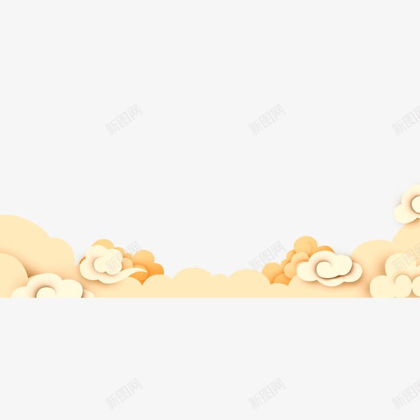 金色祥云psd免抠素材_88icon https://88icon.com 会议 光泽 商务 弯曲 扁平化 纹理 质感 金色