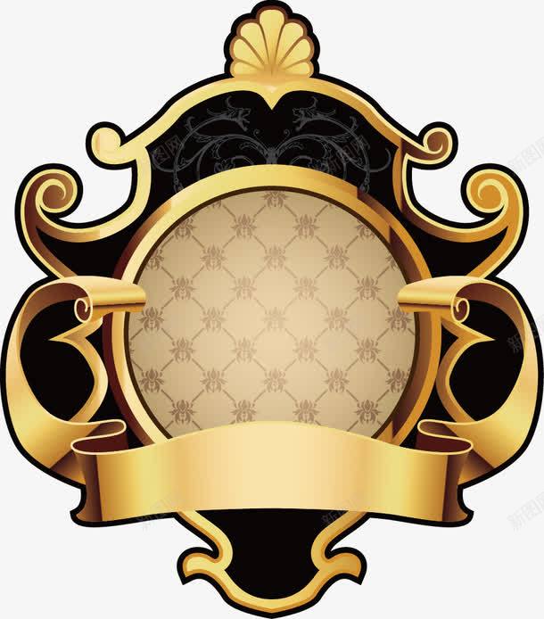 金色经典花边png免抠素材_88icon https://88icon.com 古典纹样 徽章 欧式标贴图片素材 矢量古典金色花纹样式 经典花边 豪华 金色花纹