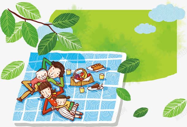 踏青矢量图ai免抠素材_88icon https://88icon.com 享受假日 亲子 亲子时间 亲子活动 亲情 全家出游 卡通 卡通family 卡通亲子旅行一家人 地毯 尽情享受 幸福一家 快乐家庭 我的家人 春游 树叶 矢量图 绿叶 绿草地 踏青 野外用餐 野餐