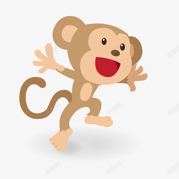 卡通猴子动物矢量图ai免抠素材_88icon https://88icon.com 动物园 动物设计 卡通 可爱 森林 猴子 矢量图