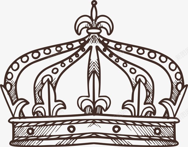 矢精致高贵量手绘速写皇冠矢量图ai免抠素材_88icon https://88icon.com 华丽欧式 国王 欧式王冠 王冠 珠宝 精致 高贵 高贵王冠 矢量图