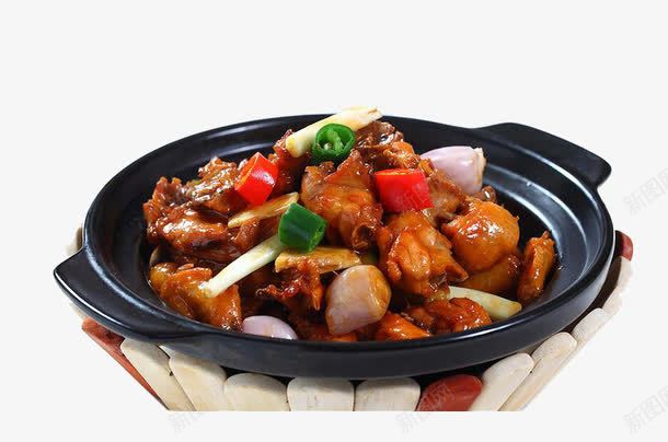 三杯鸡png免抠素材_88icon https://88icon.com 中华美食 台式 鸡肉
