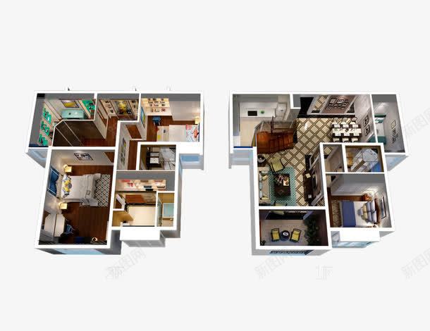 五室两厅三卫户型图png免抠素材_88icon https://88icon.com 3D户型图 3D效果图 家居户型 家装效果图 户型参考 户型效果图 户型设计 户型鸟瞰家装户型 效果图 效果图系列