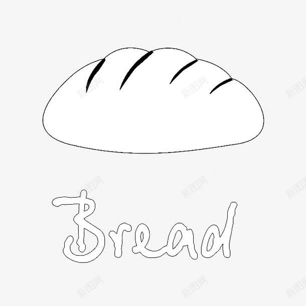 白色面包png免抠素材_88icon https://88icon.com 一块 卡通 字母 手绘 白色 简图 英文 面包