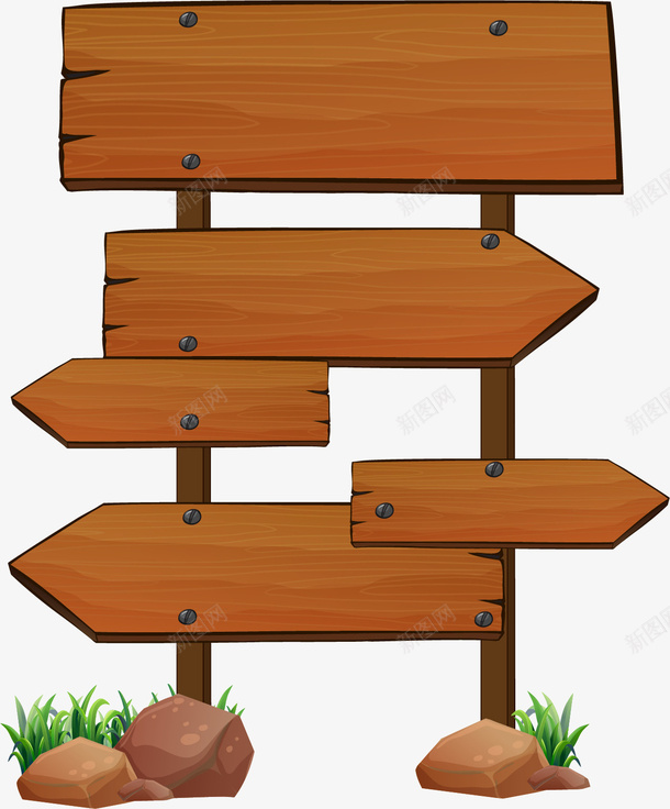 手绘木板矢量图ai免抠素材_88icon https://88icon.com 手绘 指示牌 木板 木板结构 木牌 矢量图 箭头 路标 道路是指示牌