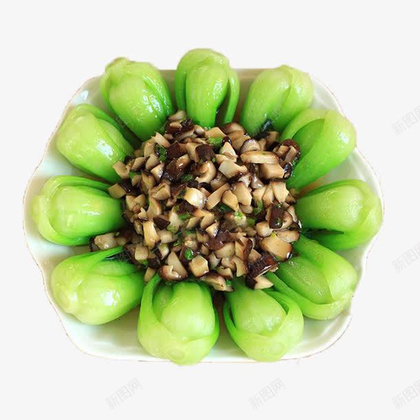 香菇丁炒小油菜png免抠素材_88icon https://88icon.com 小油菜 炒菜 素菜 美食 食物