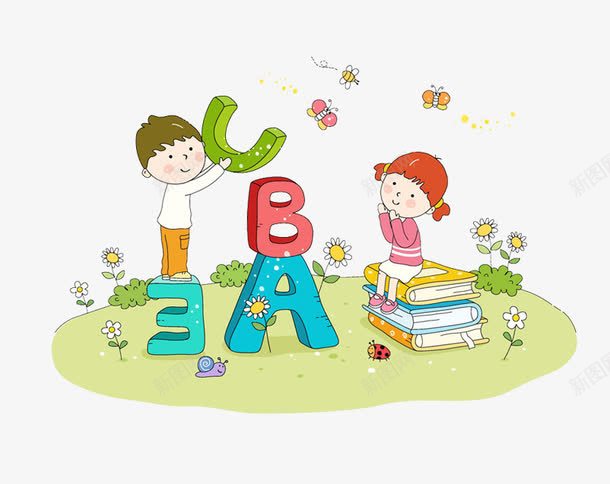 卡通乐园png免抠素材_88icon https://88icon.com A B C 儿童 卡通乐园 立体字母