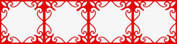 框框png免抠素材_88icon https://88icon.com 喜庆 标题底版 标题栏 横联 红色框框 花纹边框