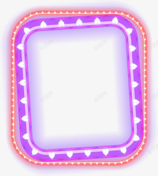 唯美紫色边框png免抠素材_88icon https://88icon.com 唯美光晕 唯美边框 小清新 白色灯光 简约 紫色边框