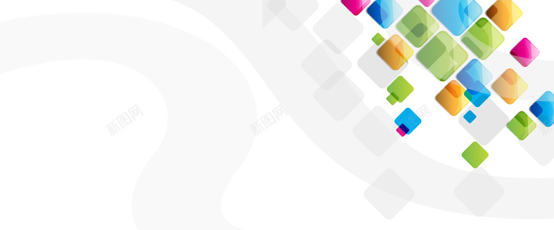 创意彩色方格banner背景jpg设计背景_88icon https://88icon.com 几何 彩色方格 扁平 海报banner 渐变
