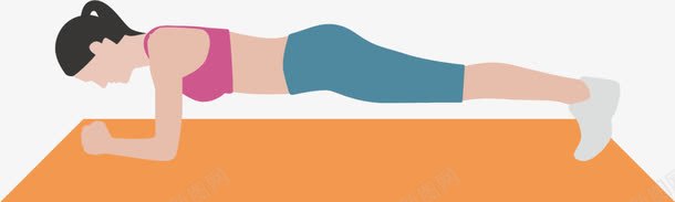 平板支撑卡通女孩png免抠素材_88icon https://88icon.com 健康 健身房 卡通女孩 巧克力女孩 平板支撑 强身健体 运动健身 锻炼