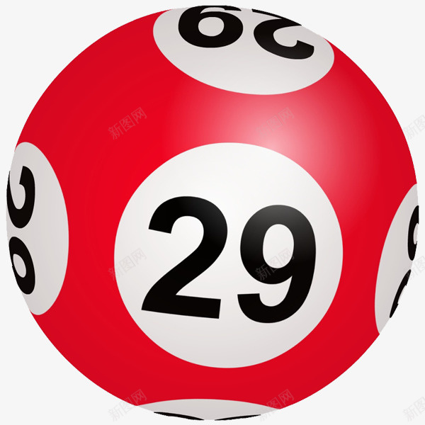双色球psd免抠素材_88icon https://88icon.com 六合彩 六合彩素 六合彩素材 双色球彩票 多面体 开奖球 彩票 数字29 球体 竞彩 红色底色 透明背景