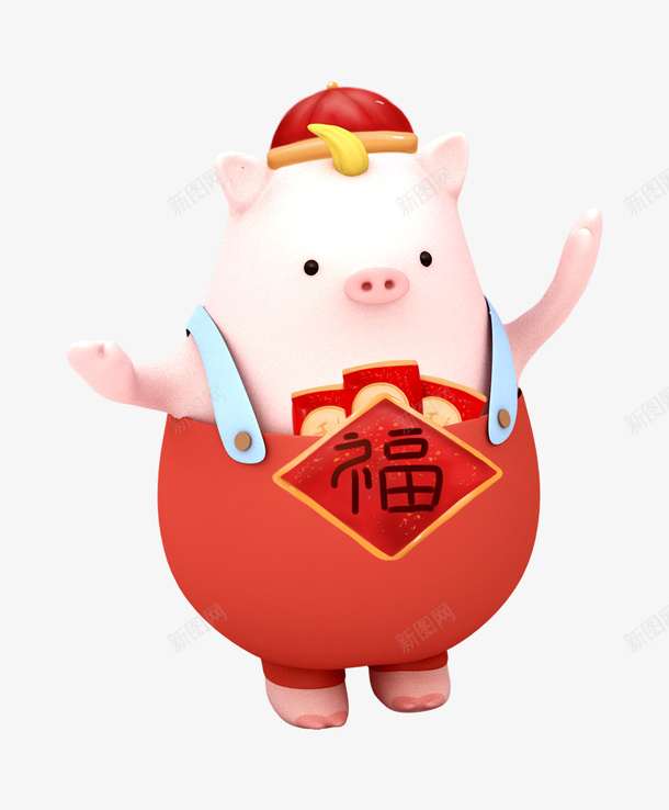 喜庆福气猪C4Dpng免抠素材_88icon https://88icon.com 2019 2019猪年 传统节日 卡通猪 可爱猪 喜庆中国年 喜庆福气猪 好运福气 年味 新年快乐 新春快乐 猪年 过大年 迎新 迎新春