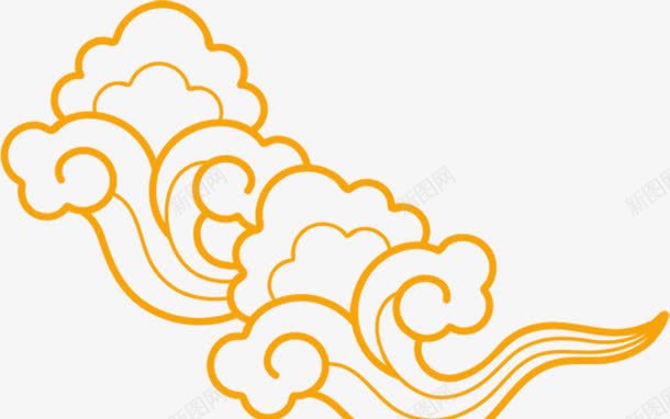 复古简笔画中国风祥云png免抠素材_88icon https://88icon.com 中国风 复古 祥云 简笔画
