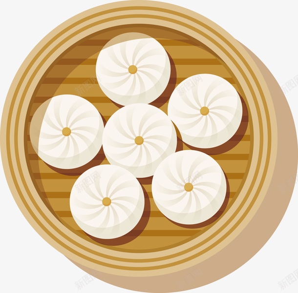 扁平化卡通包子图矢量图eps免抠素材_88icon https://88icon.com 中式早点 中式餐点 包子 早点 早餐 矢量图 美食 食物 餐点 鲜肉包子
