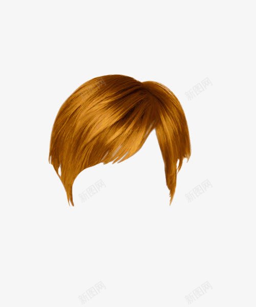 棕色男士头发装饰发型假发png免抠素材_88icon https://88icon.com 假发 发型 发套 头发 棕色 男士 装饰