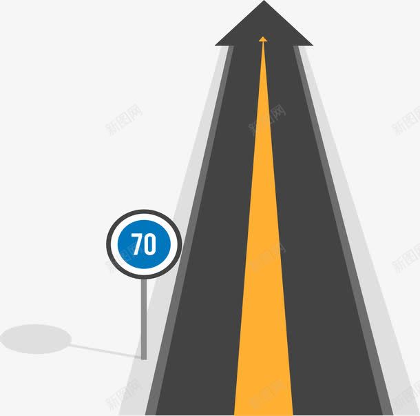 向上公路箭头png免抠素材_88icon https://88icon.com 公路 向上 矢量素材 箭头 黑色