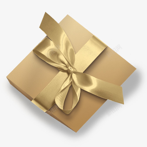 黄色质感装饰礼盒png免抠素材_88icon https://88icon.com 卡通有趣 立体装饰 精致包装 装饰图 设计图 金色底纹