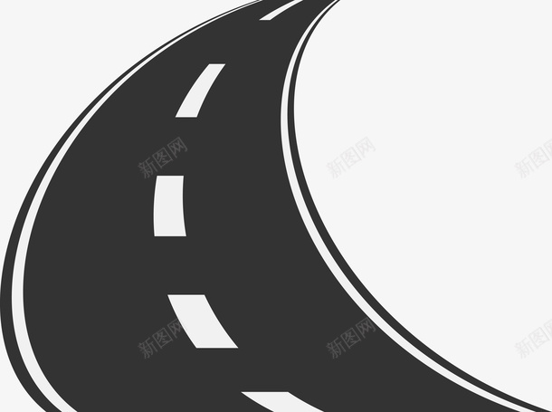 弯曲的卡通道路矢量图eps免抠素材_88icon https://88icon.com 公路 公路图 卡通马路图 山路 山道 弯曲的路 柏油路 矢量马路 路 马路矢量图 高速公路 矢量图