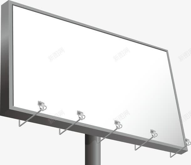 户外广告牌png免抠素材_88icon https://88icon.com LED 户外广告 灯箱 白色