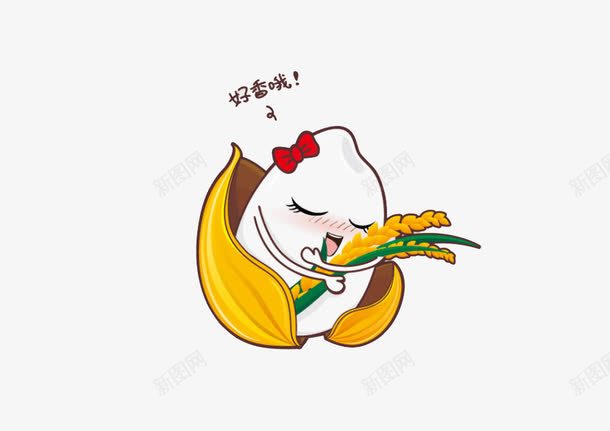 2017年金换色的大米粒png免抠素材_88icon https://88icon.com 卡通 大米粒 手绘 金黄色 麦穗