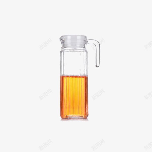 玻璃凉水壶冷水壶八角壶png免抠素材_88icon https://88icon.com 产品实物 果汁壶 玻璃水壶 量杯
