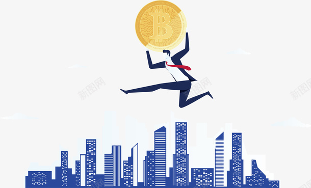跨越城市与比特币矢量图eps免抠素材_88icon https://88icon.com 比特币 皇黄色金钱 矢量比特币 跨越城市 金钱 金钱PNG 矢量图