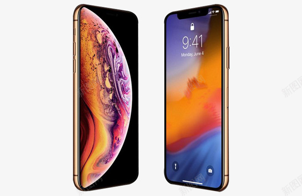 iPhoneXS电子png免抠素材_88icon https://88icon.com XS iPhone iphone x xs 双面对立放置 斜着摆放 苹果 苹果xs