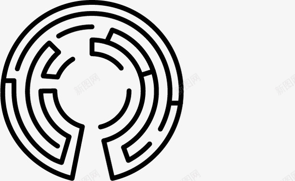 迷宫印花png免抠素材_88icon https://88icon.com AI 印花 迷宫