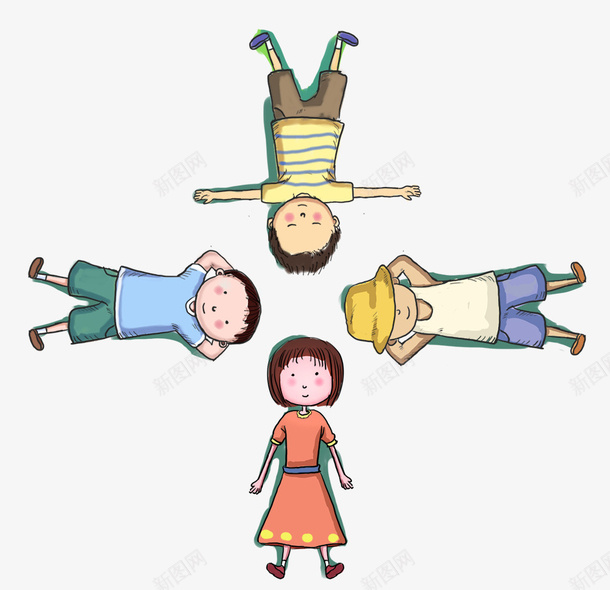 六一插图几米风格手绘可爱人物插png免抠素材_88icon https://88icon.com 人物插画 六一插图 六一插图几米风格手绘可爱人物插画躺在草地上的孩子们免费下载 几米插画 几米风格 可爱 孩子们 手绘 躺在草地上