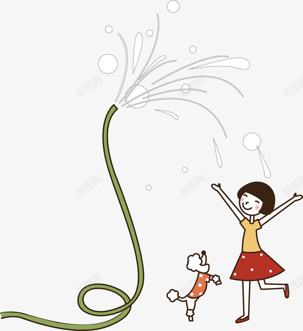 喷水元素矢量图ai免抠素材_88icon https://88icon.com png 元素 喷水 喷水水管 小孩 水管 矢量图