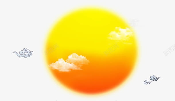 中国风落日png免抠素材_88icon https://88icon.com 中国风 落日 黄昏