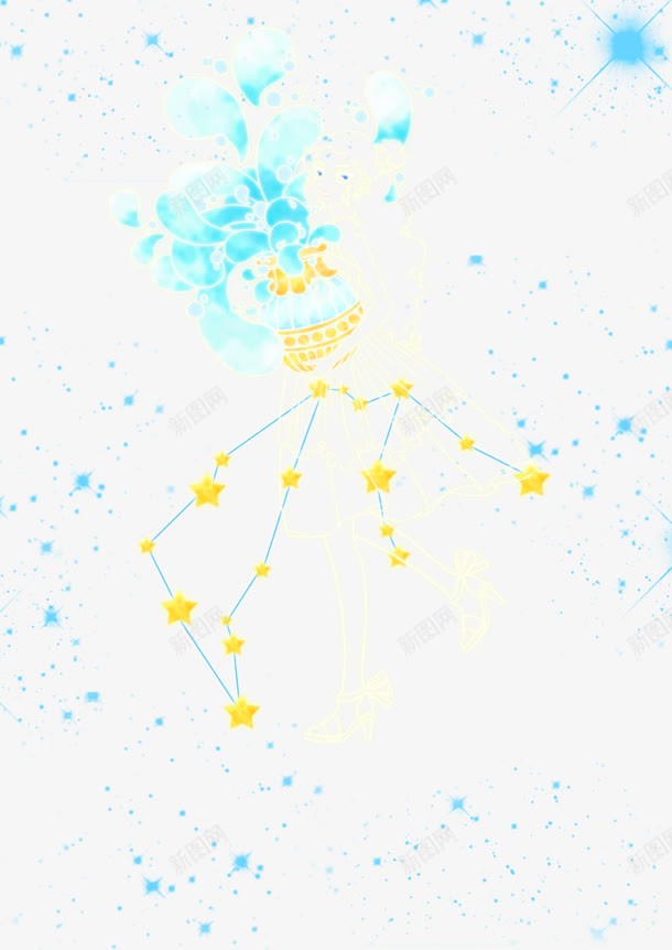 梦幻星空psd免抠素材_88icon https://88icon.com 十二生肖星座 星光 星星 星空 梦幻星空 生肖星座