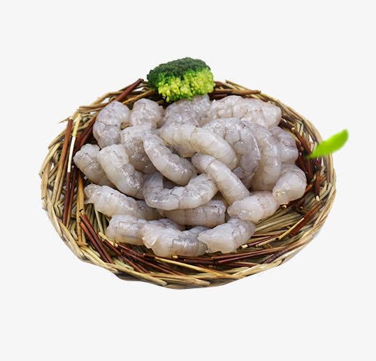 南美白水晶虾仁png免抠素材_88icon https://88icon.com PNG图片 南美虾仁 实物 水晶虾仁 海鲜 编织篓 虾仁