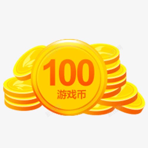一堆的游戏币png免抠素材_88icon https://88icon.com 一堆金币 游戏币 金币 金色