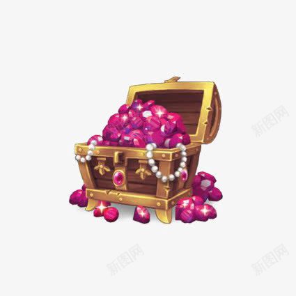 钻石宝箱png免抠素材_88icon https://88icon.com 卡通钻石宝箱 古代箱子 宝藏 游戏 紫色宝石 紫色钻石